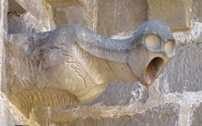 Gargoyles of the Church of Santa María la Mayor in Valderrobres (Teruel, Spain)