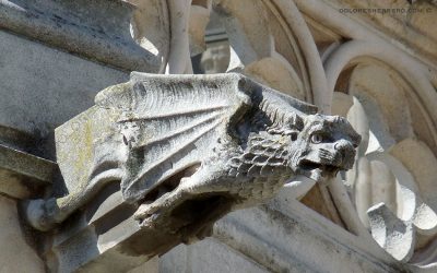 Imposing Gargoyles at the Head of Palencia Cathedral