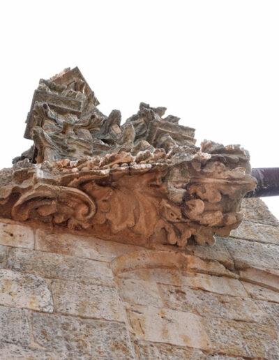 Gárgola de monstruo vegetal, de labra extraordinaria, de la Catedral Nueva de Salamanca.