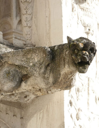Gárgola del Château Royal de Blois (Francia). Es un demonio.