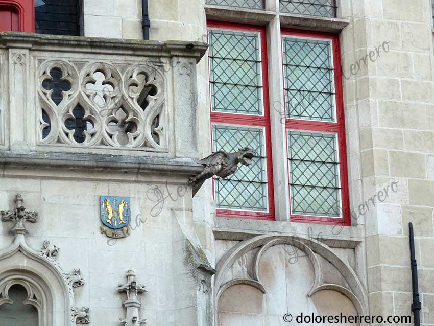 (Belgium). in Gargoyles History Art Bruges Research and