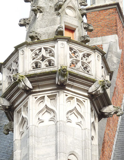 Gárgolas del Palacio Provincial de Brujas (Bélgica).