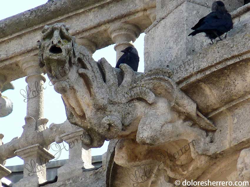 Surprisingly Unnerving Gargoyles. The Devils in the Lantern Tower at the Cathedral of Burgos