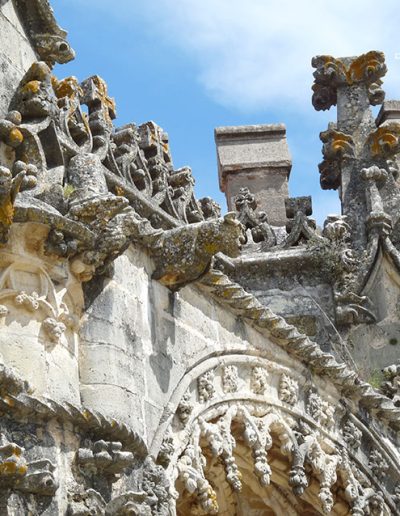 Gargoyles from the Convent of Christ of Tomar (Portugal).