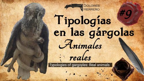 Tipologías en las gárgolas: animales reales. Vídeo explicativo con fotografías de gárgolas.