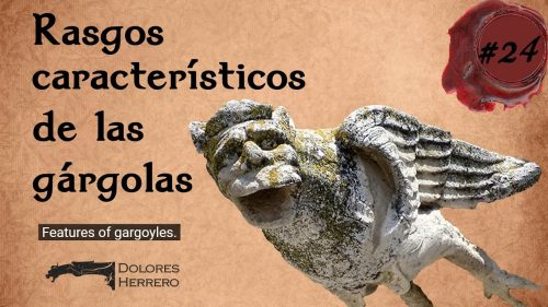 Characteristic features of gargoyles. Explanatory video con photographs of gargoyles.