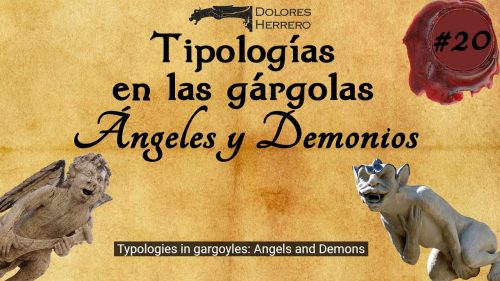 Typologies in gargoyles: angels and demons. Explanatory video with photographs of gargoyles.